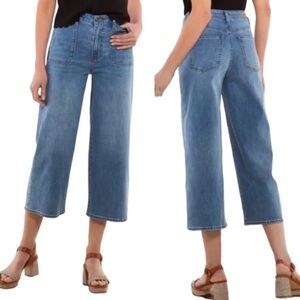 Soft Surroundings Ultimate Wide Leg Jeans Size 14 Petite